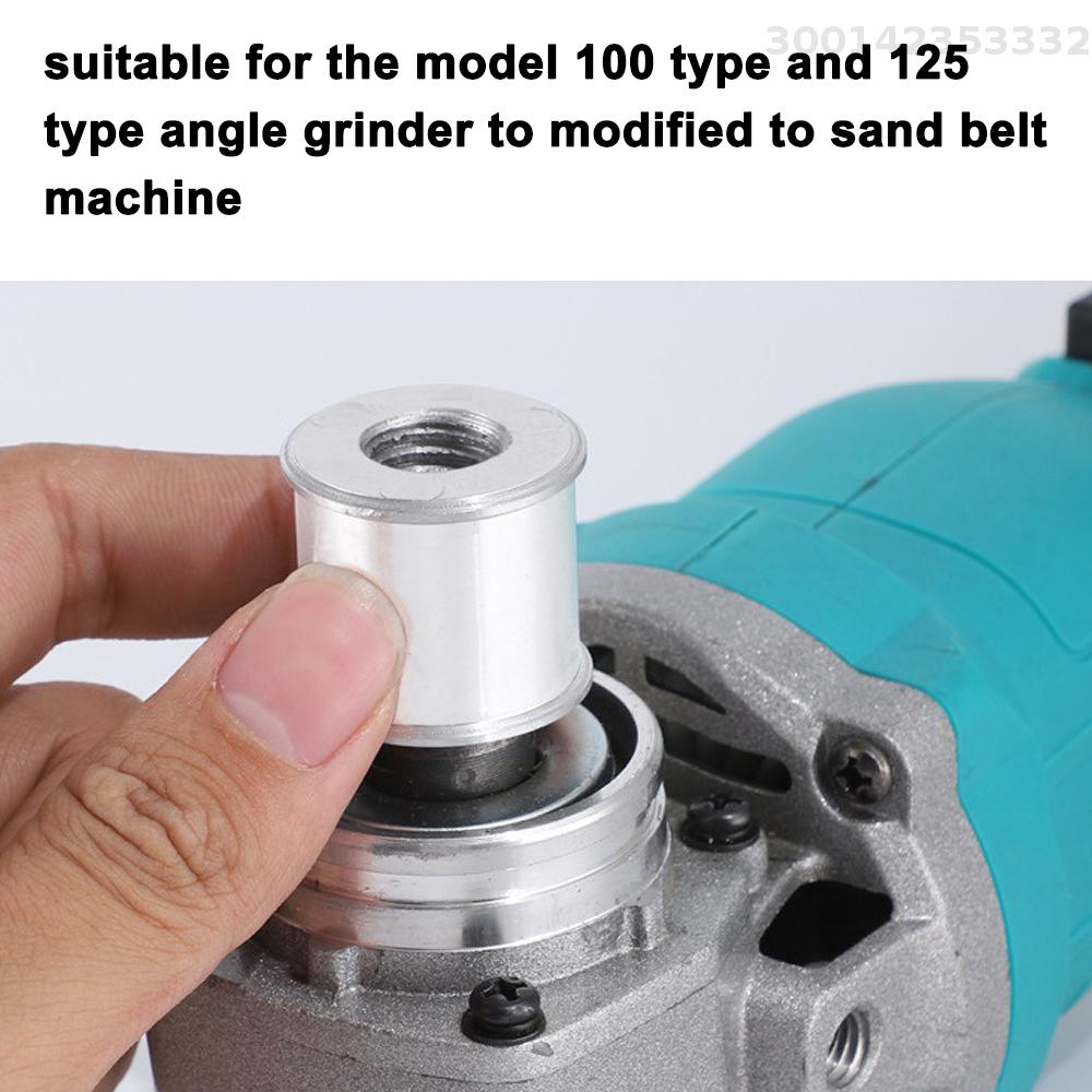 Meterk Angle Grinder Modified Sand Belt Machine Woodworking Sand Belt Machine Multipurpose Utility Modification Tool Suitable for Model 100 125 Angle Grinder