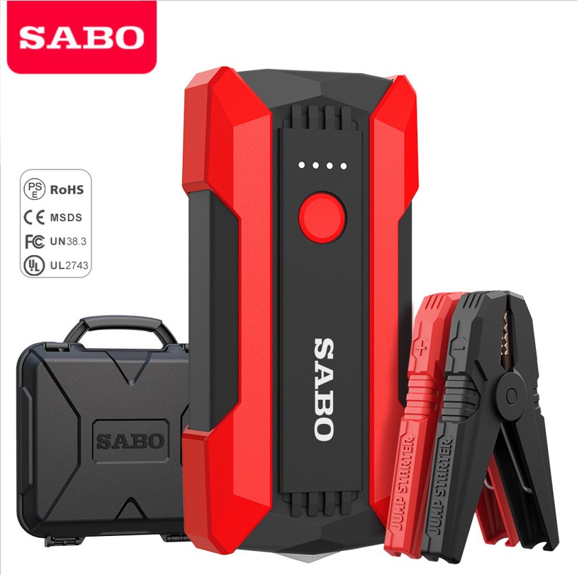 ★SG Warranty★SABO 1200A Peaks Car Jump Starter 12.0V for Up to 4.0L Gas