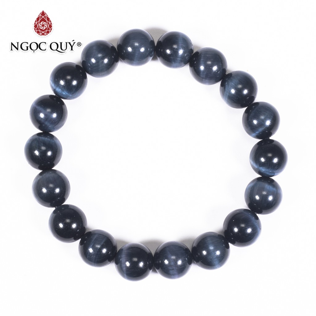 Vòng thạch anh mắt hổ xanh đen tiger's eyes quartz aaa mệnh thủy, mộc - ngọc quý
