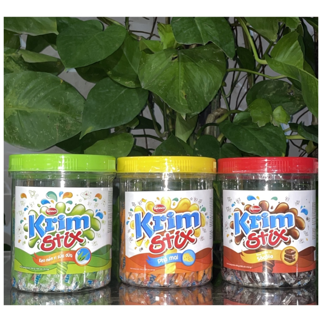 Rebisco Kẹo Mềm Krim Stix Vị Phô Mai (Hộp 100 cái x 4.5g)