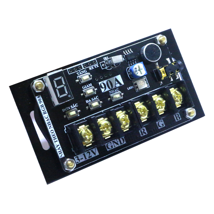 Mạch nháy theo nhạc 7 màu 90a oneled