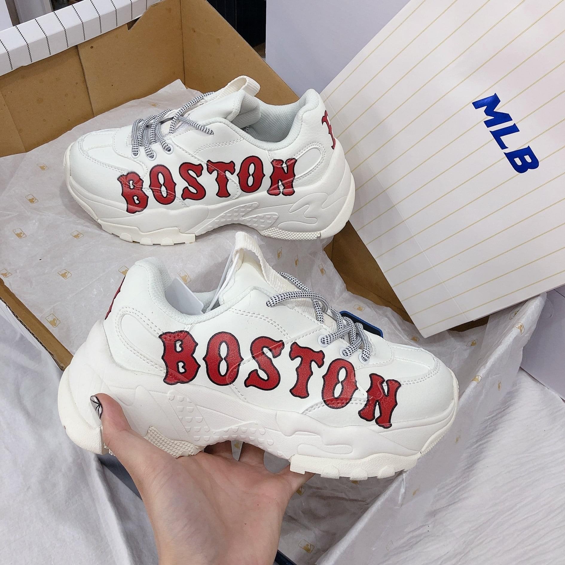 [FULL BOX+ BILL] Giày Sneaker MLB Boston tăng chiều cao 5cm