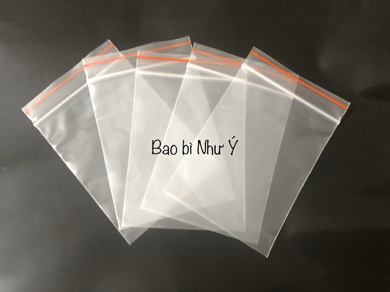 100gr túi zip viền chỉ đỏ, đựng bột, hạt, thực phẩm