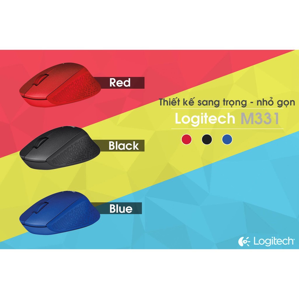 Chuột Không dây USB Logitech M331 Silent - Mia Store