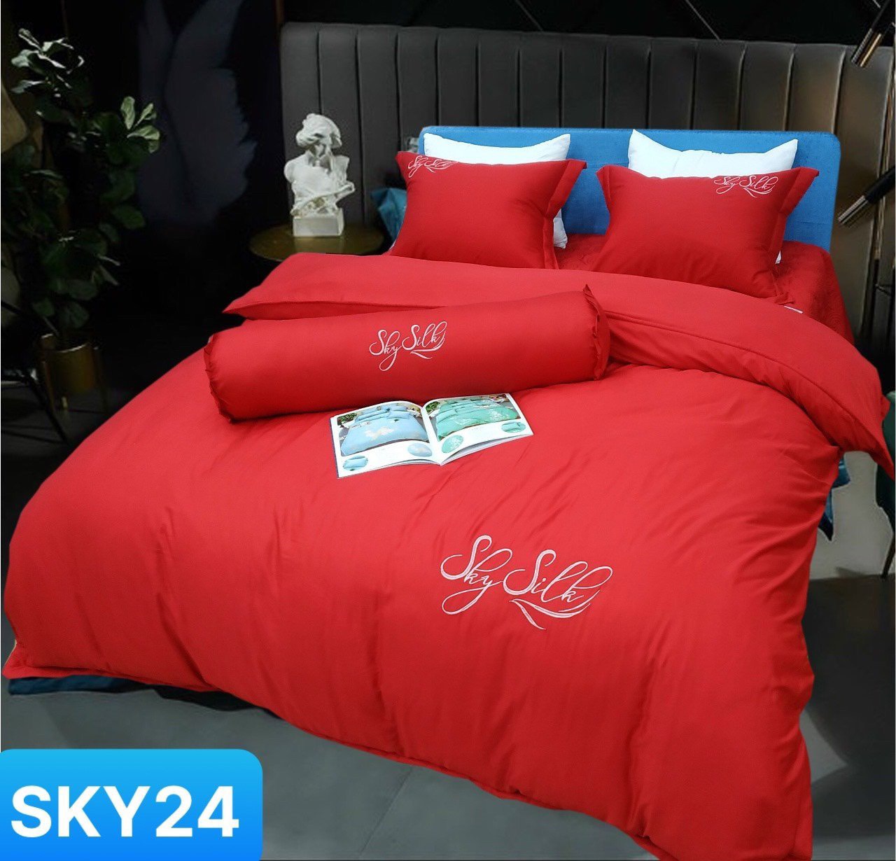 BỘ CHĂN GA GỐI LỤA PYEODA SKY 5 MÓN