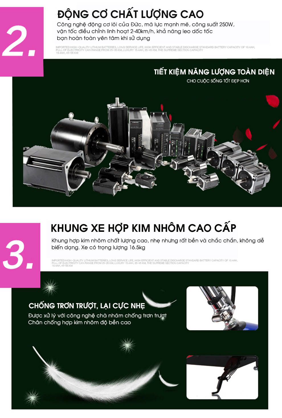 Xe Điện Gấp Gọn Mini E-SCOOTER bánh 8inch (Có Giảm Sóc Trước/ Tặng Ghế Em Bé/ Ác Quy 24V-12A)