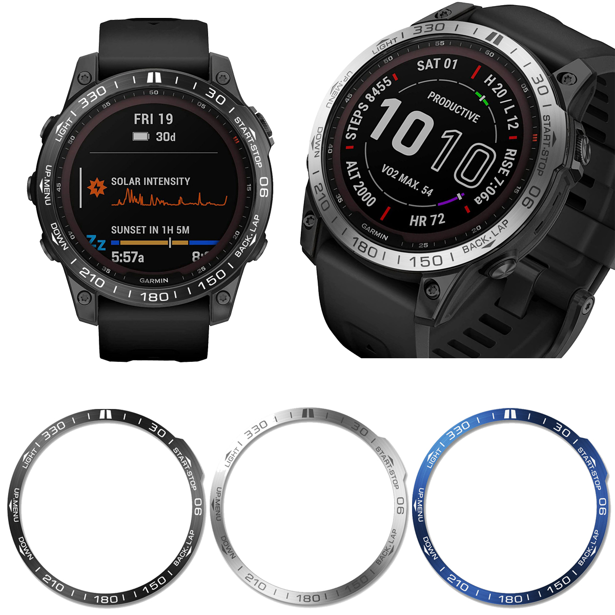 Watch Bezel for Garmin Fenix Fenix 7S Ring Bezel Adhesive