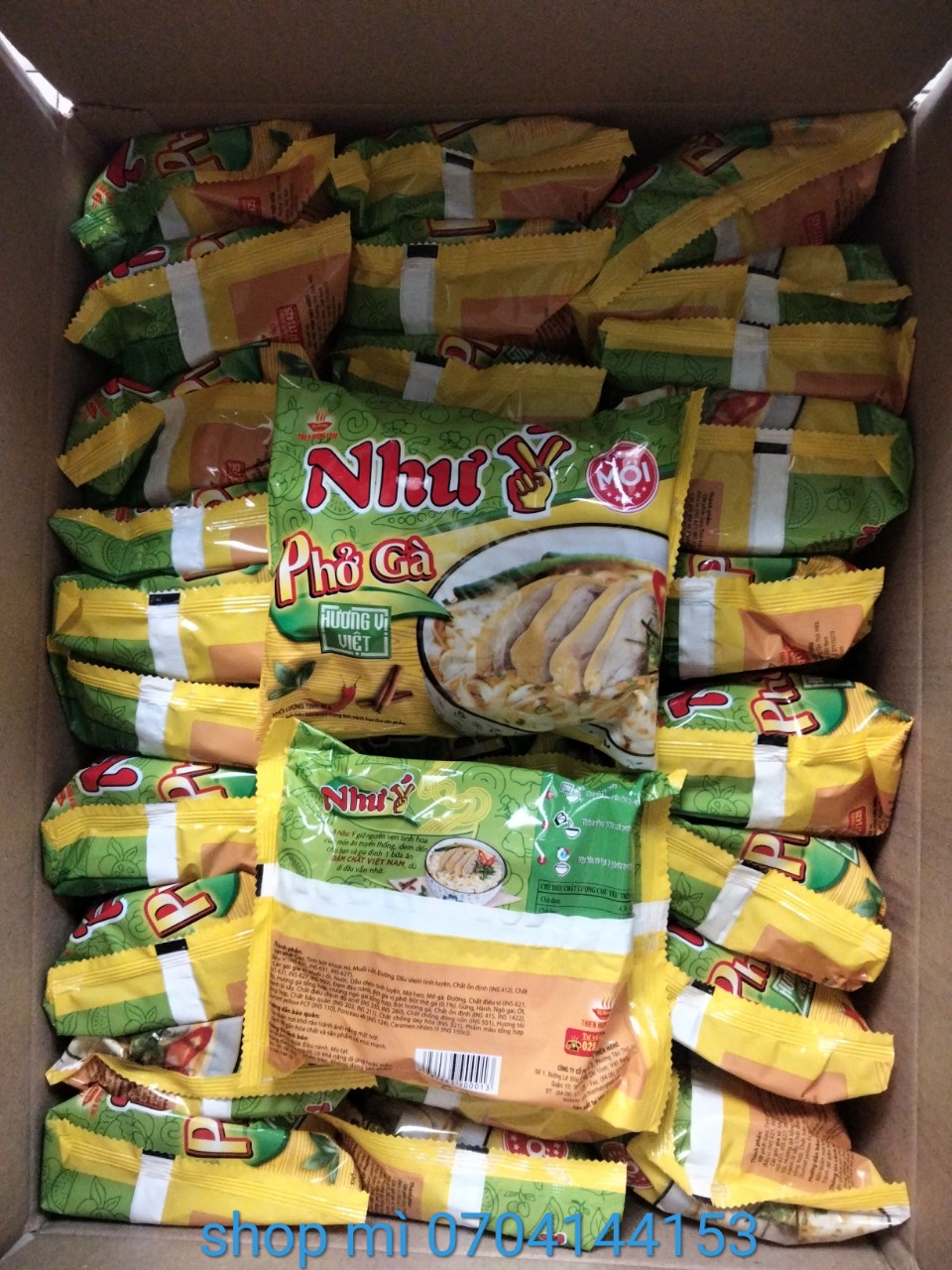 Thùng 30 gói Phở Gà Như Ý 65gr