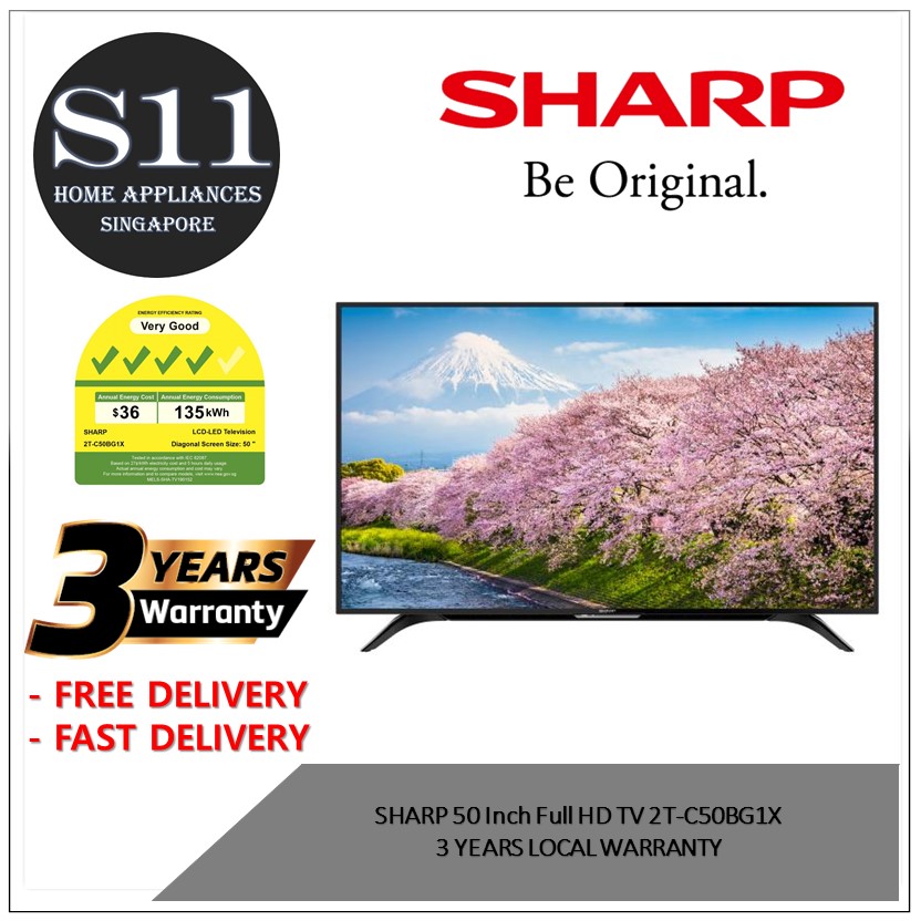 SHARP 50 Inch Full HD TV 2TC50BG1X * 3 YEARS LOCAL WARRANTY Lazada