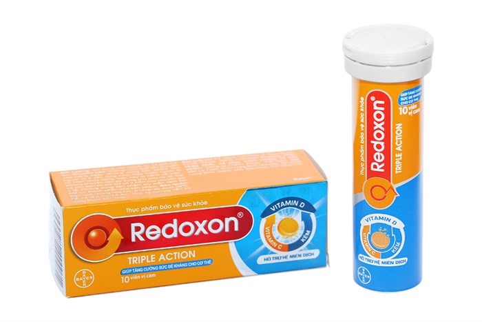 Viên sủi tăng sức đề kháng Redoxon Triple Action tuýp 10 viên