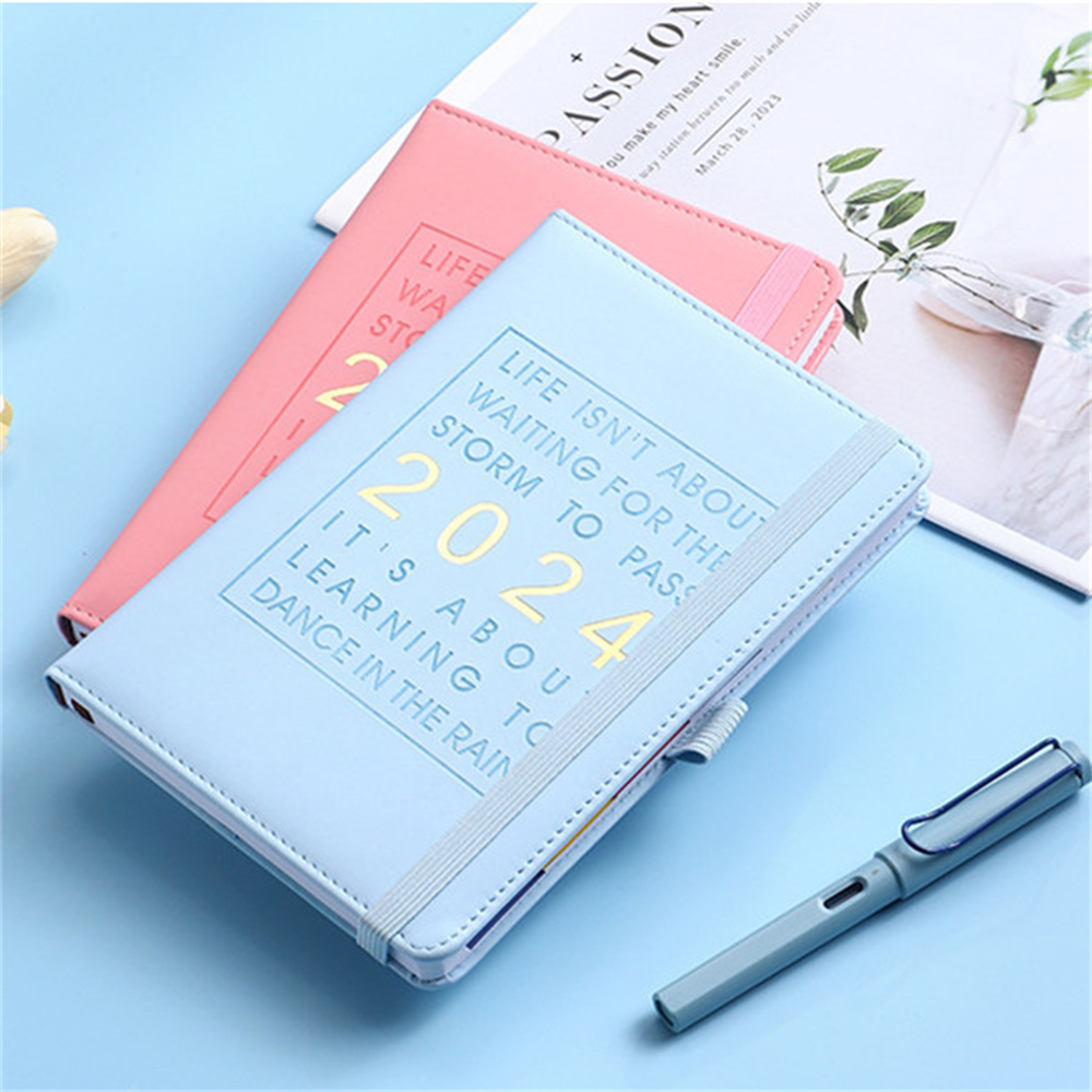 2024 Notebook 365 Days Schedule Organizer 2024 Notebook Diary Journal Planner 365 Days Schedule Organizer Portable Notepad Budget Book A5 Agenda Student Accessories Stationery