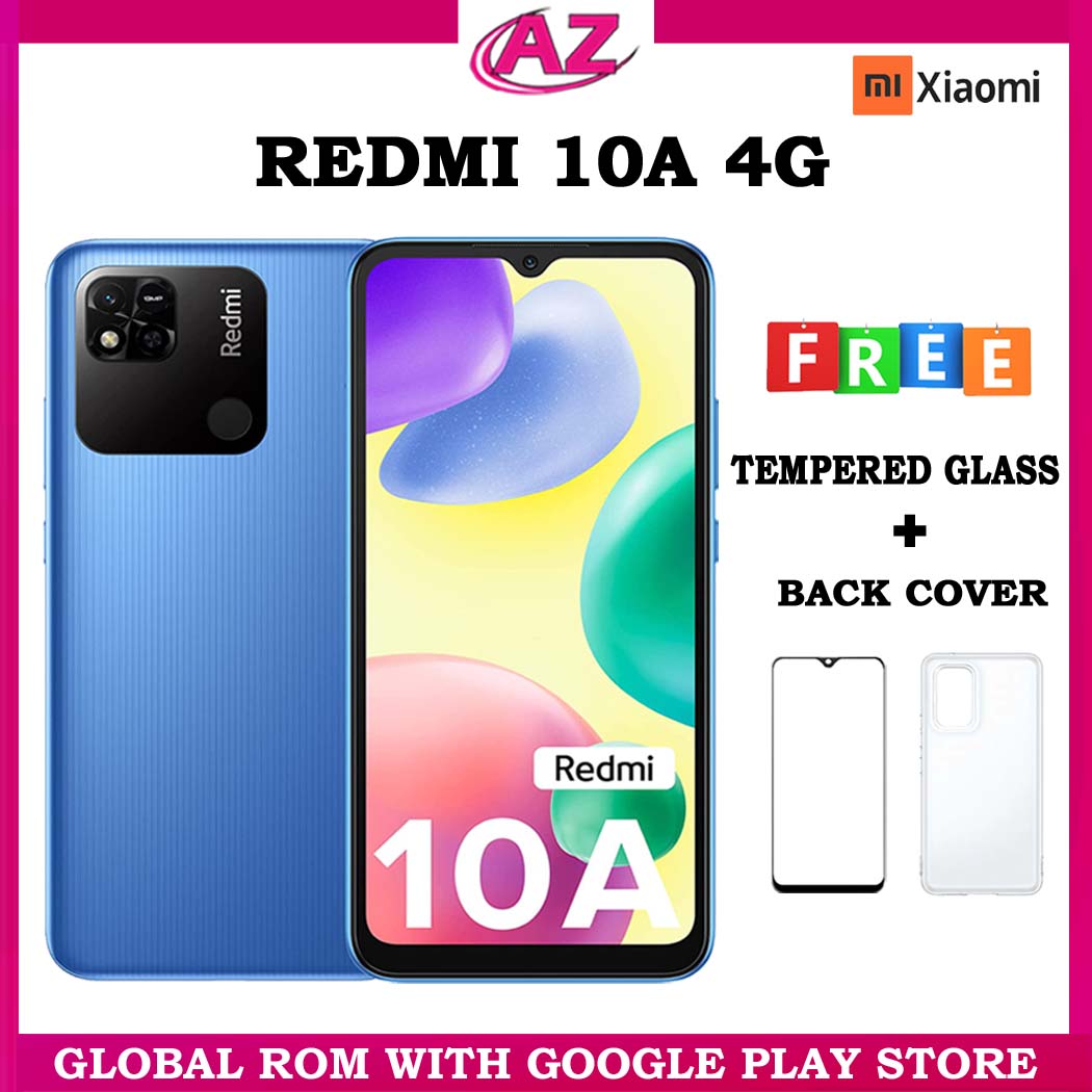 Xiaomi Redmi 10A (4GB RAM 64GB Storage) (4GB RAN 128GB Storage)  !! Global Rom !! Google Play Store !! Brand New !! With Warranty !! Free GIFT'S !!!