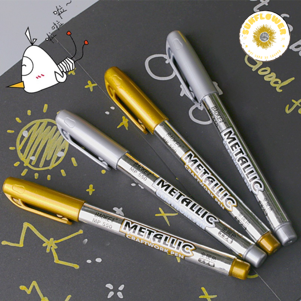 Bút Lông Màu Vàng/Bạc Ánh Kim 1.5mm-SF53