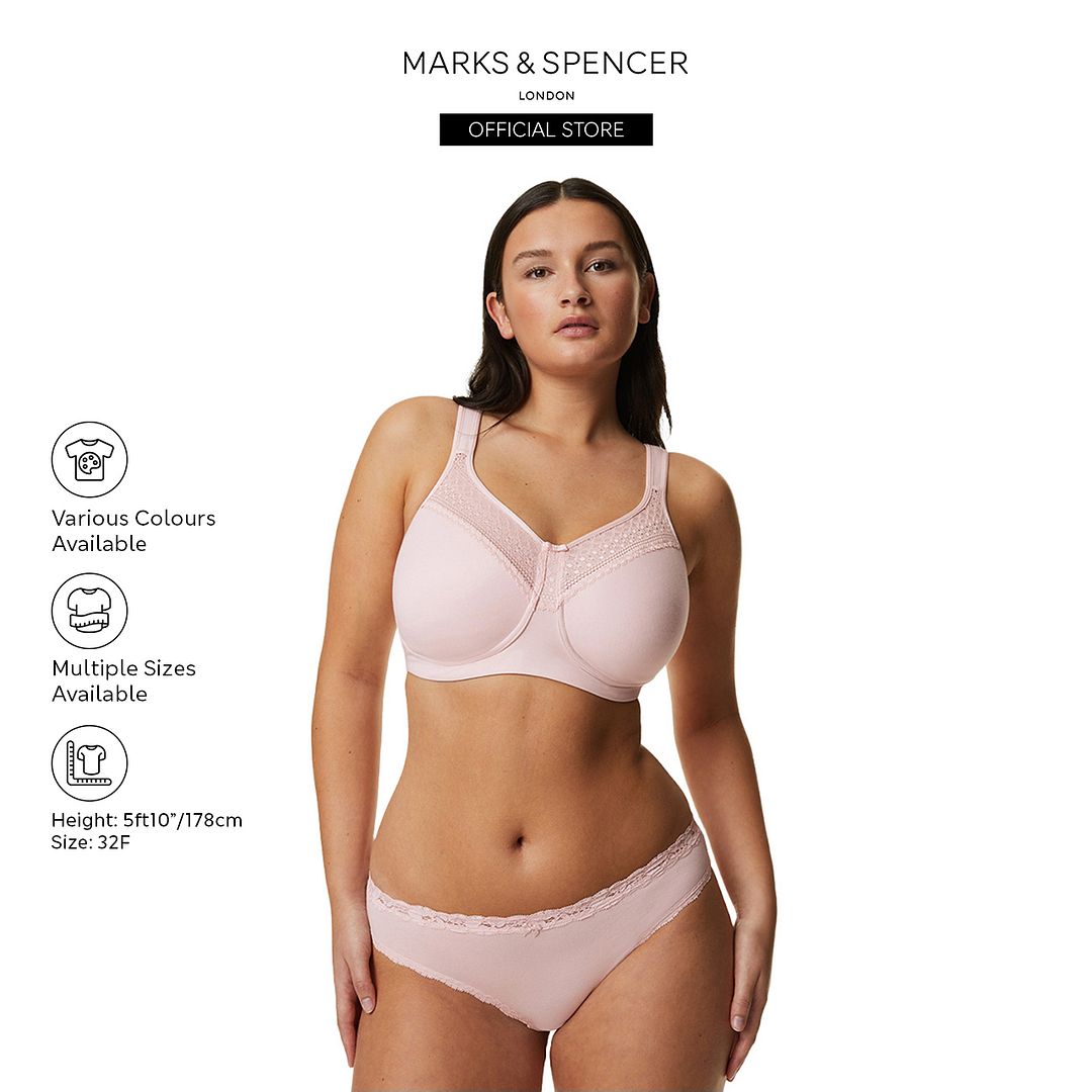 MARKS & SPENCER Total Support Embroidered Full Cup Bra C-H Women Everyday  Non Padded Bra - Buy MARKS & SPENCER Total Support Embroidered Full Cup Bra  C-H Women Everyday Non Padded Bra