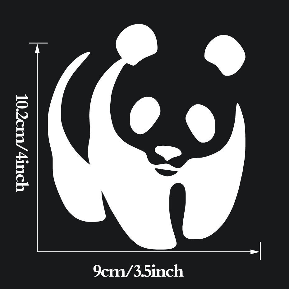 【Hottest Trends】Cute Panda Bumper Decal Vinyl Car Window Sticker ...