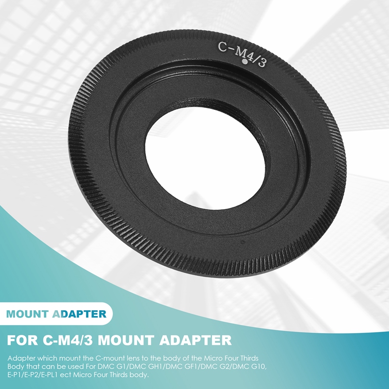 C - mount lens - Micro Four Thirds camera body support Lens Mount Adapter C - M4 / 3