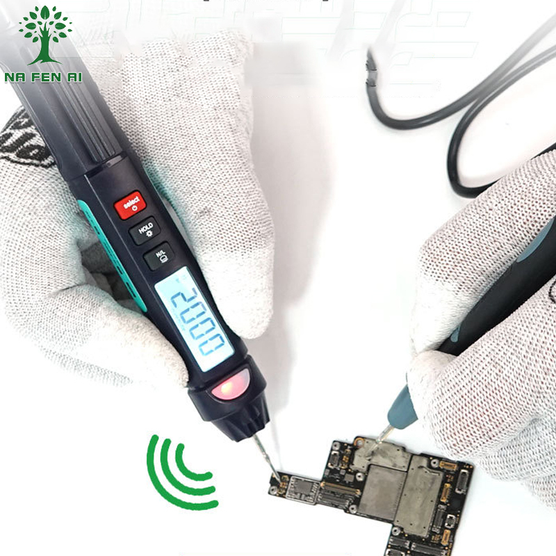 DT-02 Pen Type Multimeter Measures Current and Voltage Buzzer Measures Electronic Components