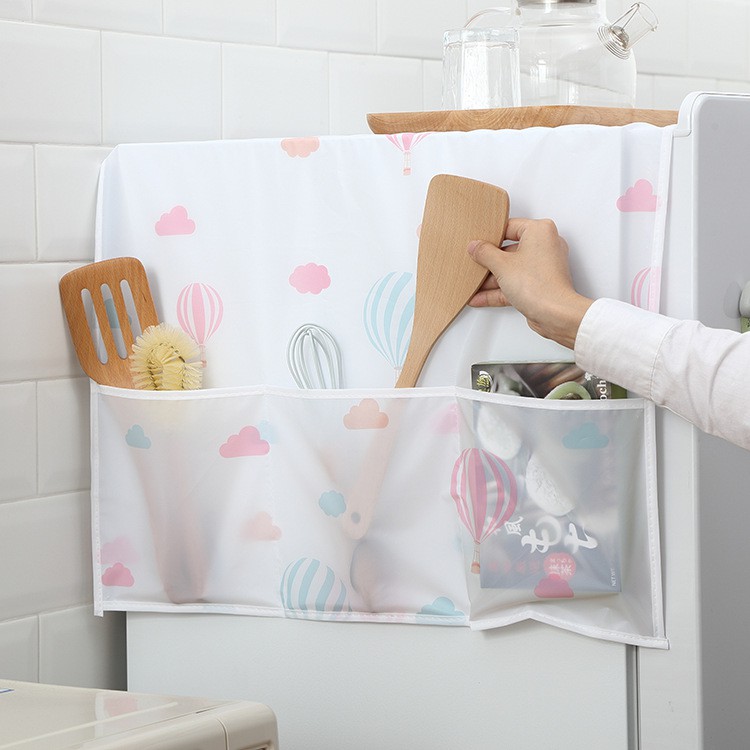 Bạt phủ tủ lạnh kèm túi 2 bên