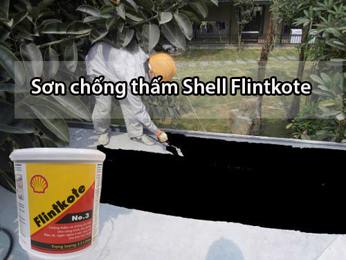 [Thùng 3,5L] Sơn chống thấm gốc Bitum Flintkote No.3 (màu đen)