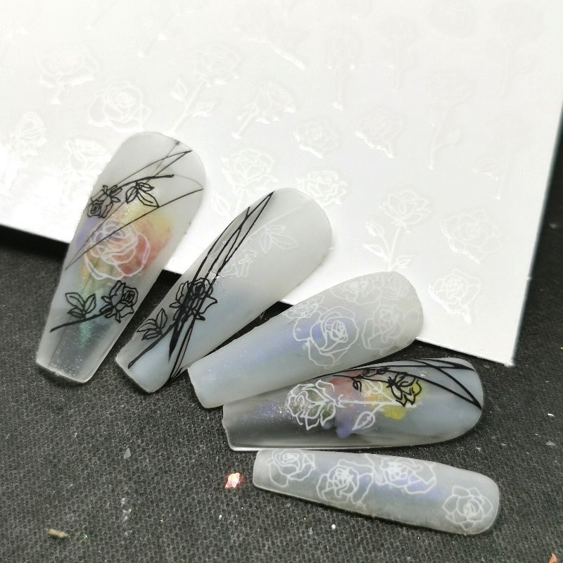 Gel nhện Vinimay trắng - đen - Sugar Nails