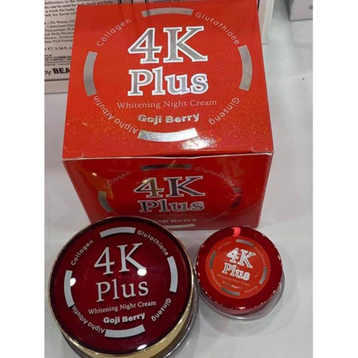 kem dưỡng da mặt 4K Plus Thái Lan (mờ nám tàn nhang mờ thâm mụn trắng da) mẫu 5x
