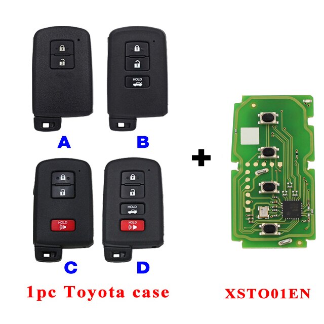 Xhorse vvdi xm38 smart key xsto01en proximity remote key 8a 4d 4a chip for toyota lexus updated version of vvdi xm key xsto00en