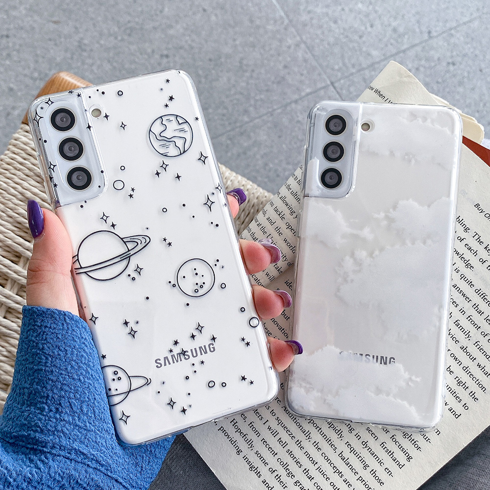 fashion%20Fashion%20Star%20Space%20Cloud%20Clear%20Phone%20Case%20For%20Samsung%20Galaxy%20S24%20S23%20Plus%20S22%20Ultra%20Transparent%20Shockproof%20Soft%20Cover%20-%20Image%202