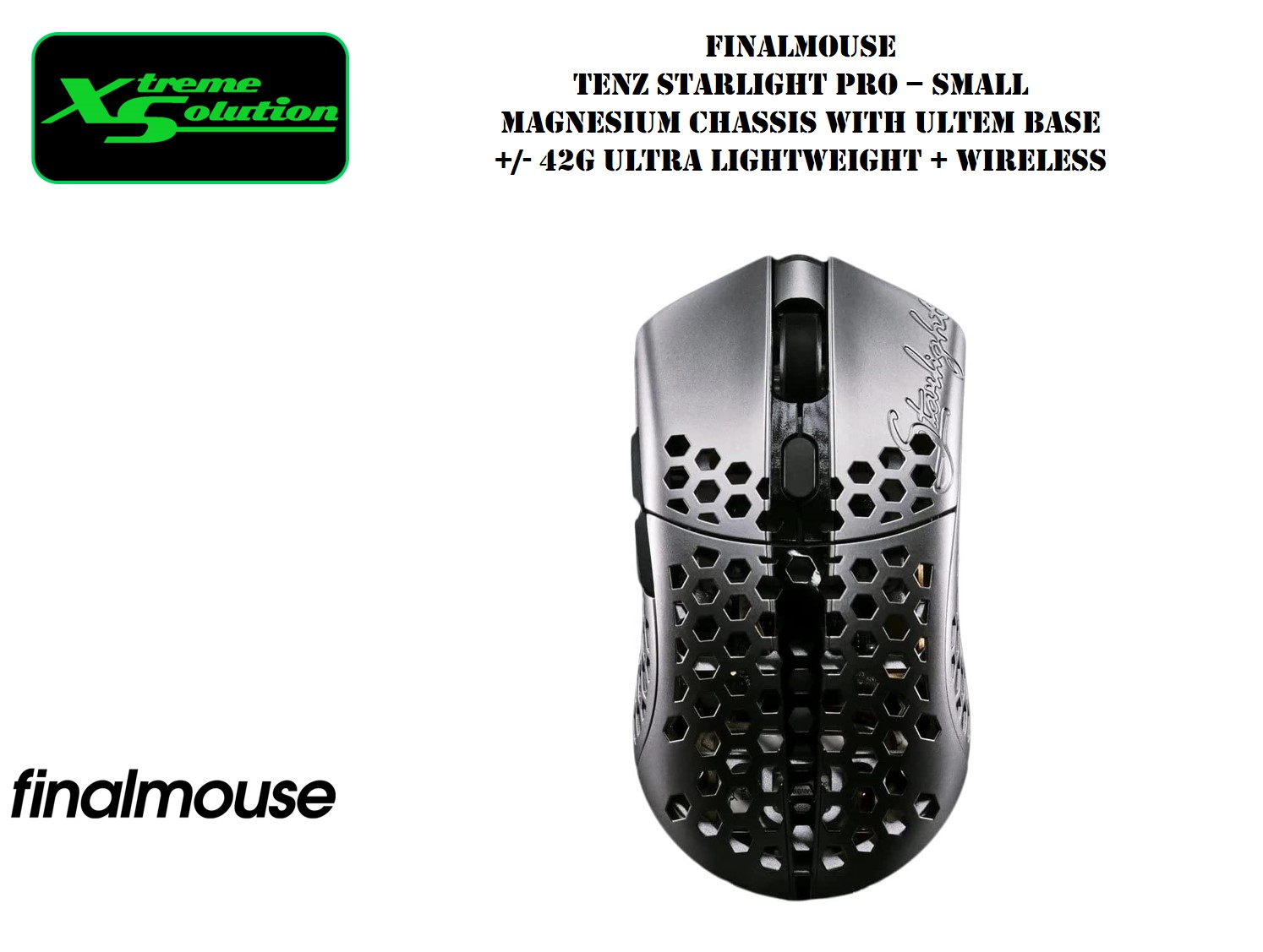 PC/タブレット PC周辺機器 Finalmouse - TenZ Starlight Pro - Small (~42g) & Medium (~47g) - Magnesium  Chassis with Ultem Base - Wireless & Ultra Lightweight