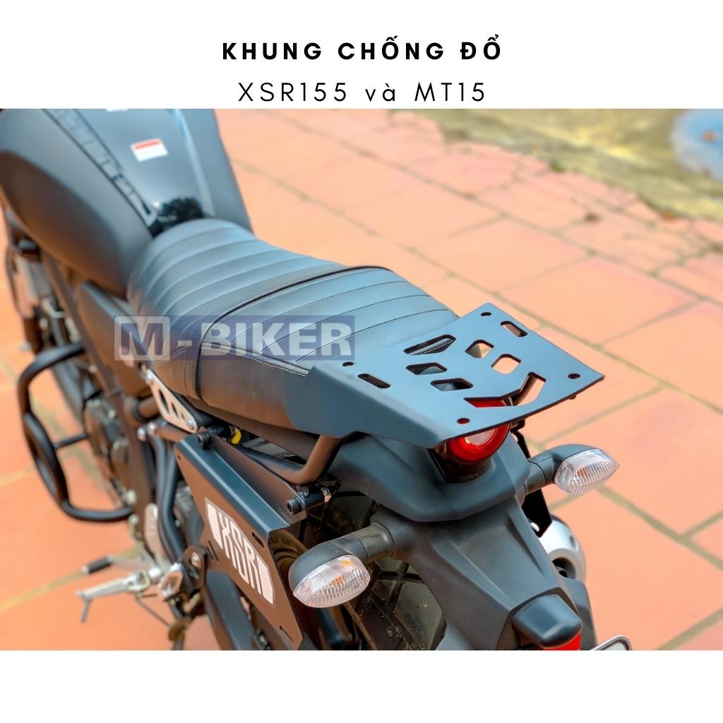 Chống đổ XSR155, MT15, khung bảo vệ xe sơn tĩnh điện màu đen