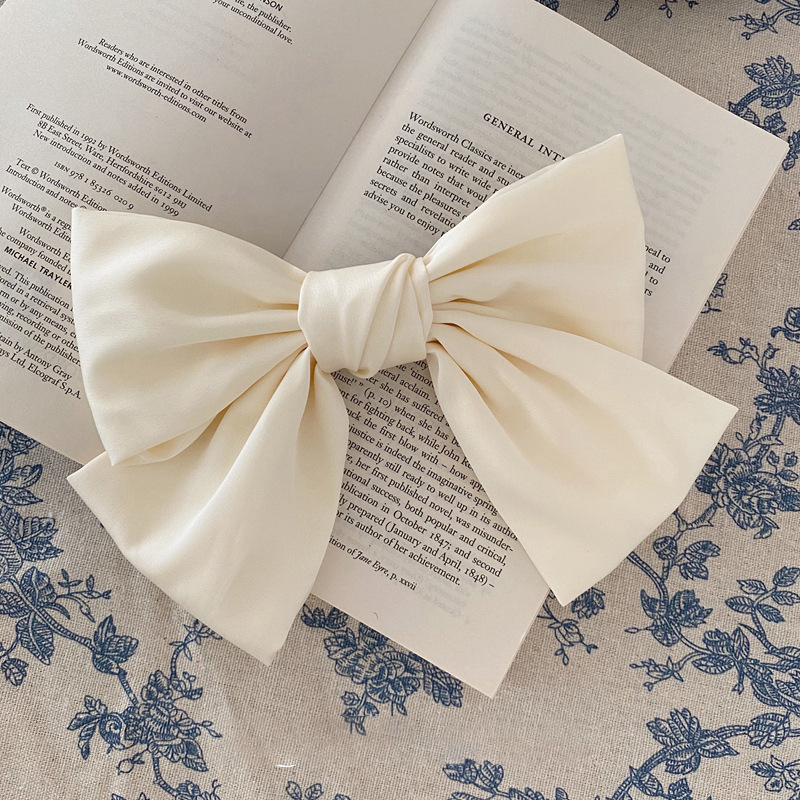 Kẹp tóc nơ lớn kẹp tóc kẹp tóc satin phụ kiện tóc cho nữ kẹp tóc nơ