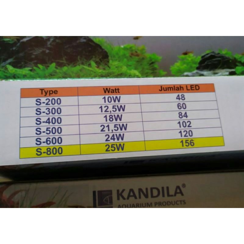 Lampu LED Aquarium Aquascape KANDILA S 800