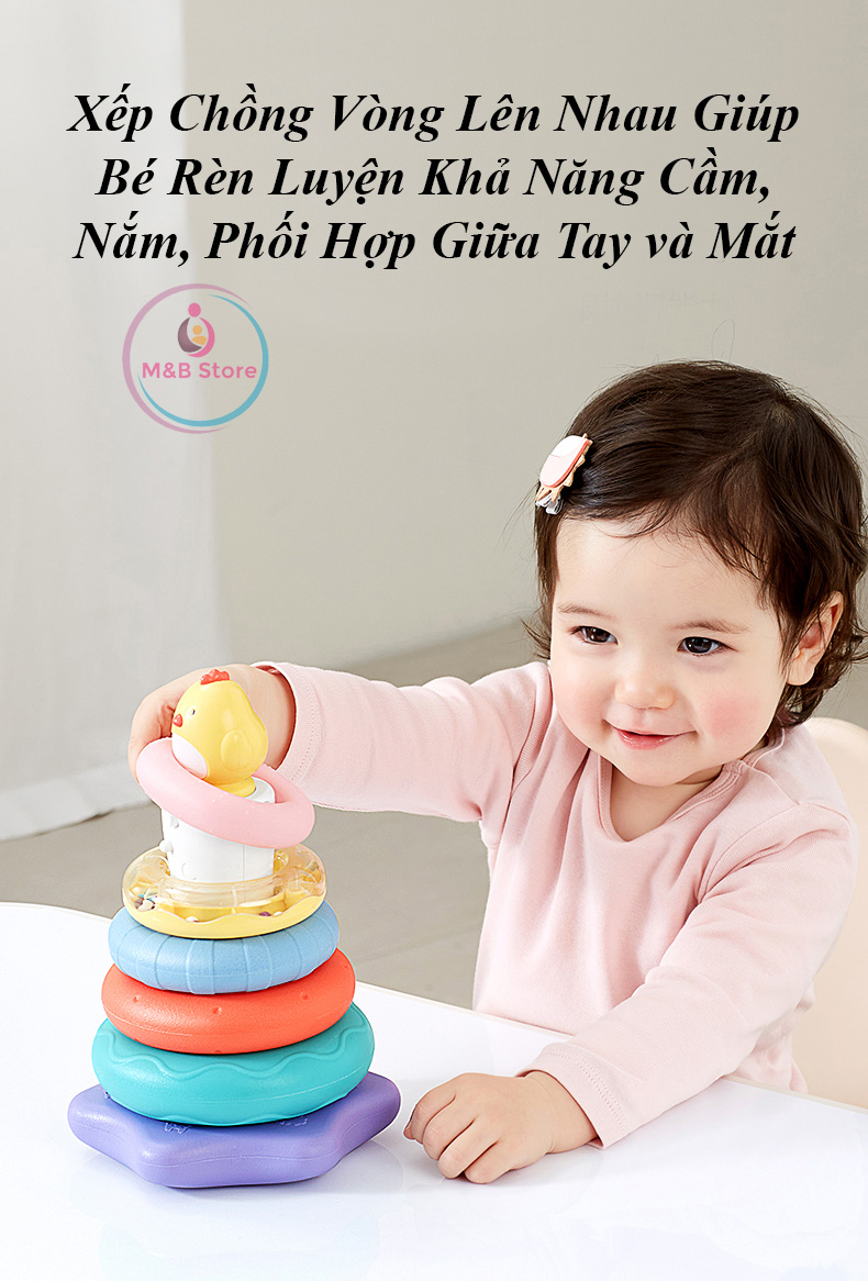 Đồ Chơi Xếp Chồng Tháp Cầu Vòng – KUB
