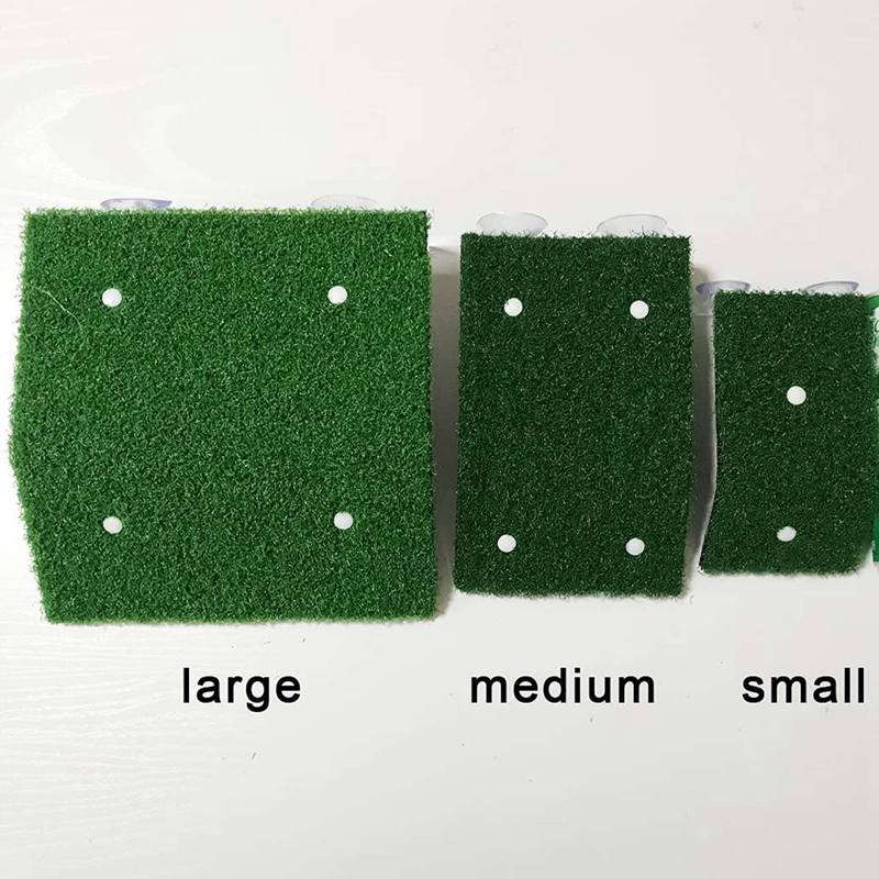 Lawn Turtle Basking Platform Turtle Resting Basking Platform, Simulation Grass Turtle Ramp for Turtle Tank, Reptile