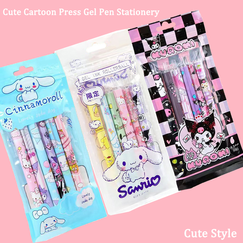 6Pcs/Set%20Cute%20Sanrio%20Kuromi%200.5mm%20Gel%20Pens%20Set%20Kawaii%20Press%20Gel%20Pen%20Cartoon%20School%20Hello%20Kitty%20Student%20Stationery%20Supplies%20Gift%20-%20Image%206
