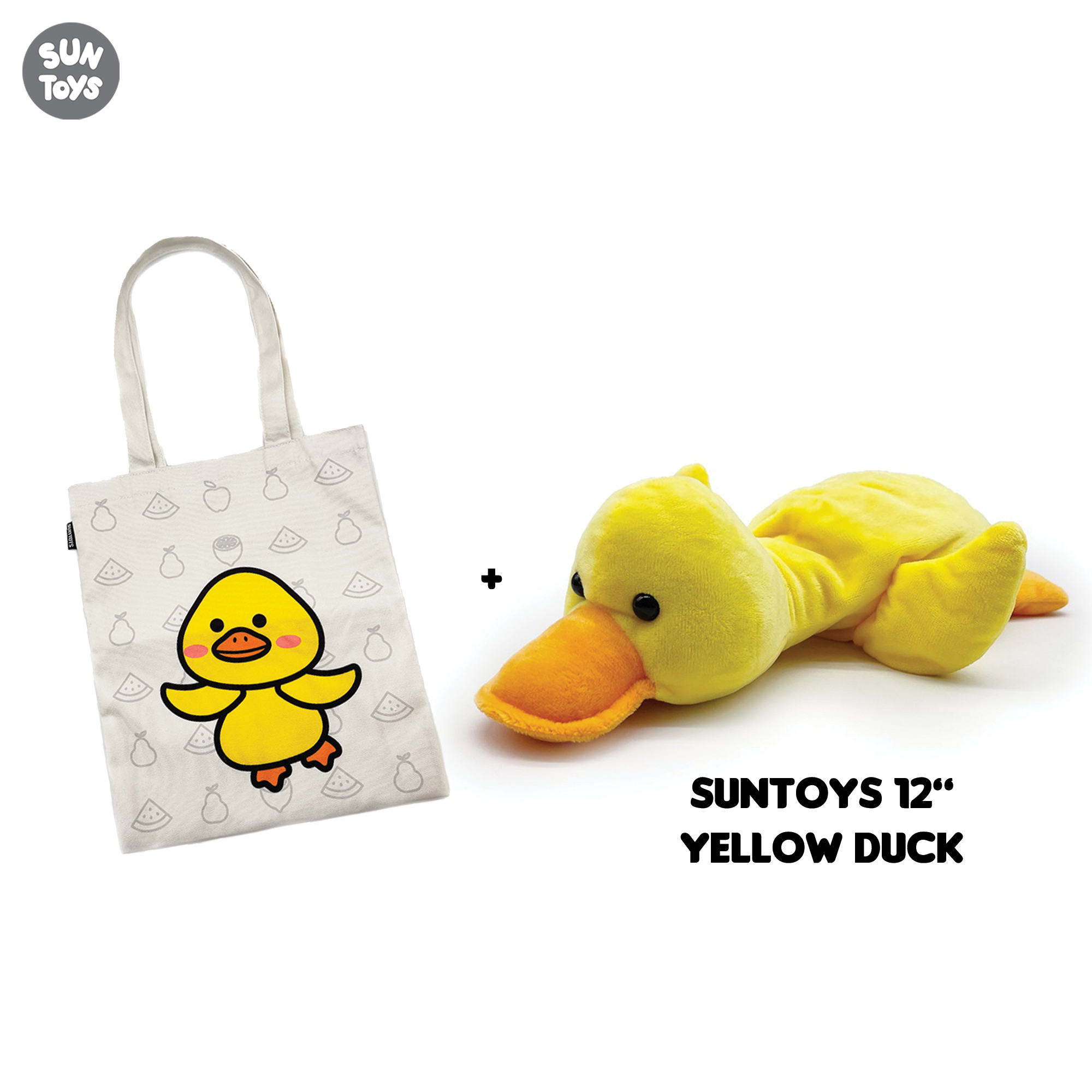 Suntoys 12" Medium Yellow Duck Plush Lazada Singapore