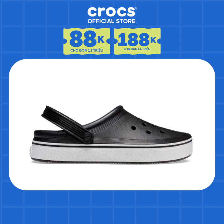 Giày Clog Unisex Crocs Off Court - Black - 208371-001