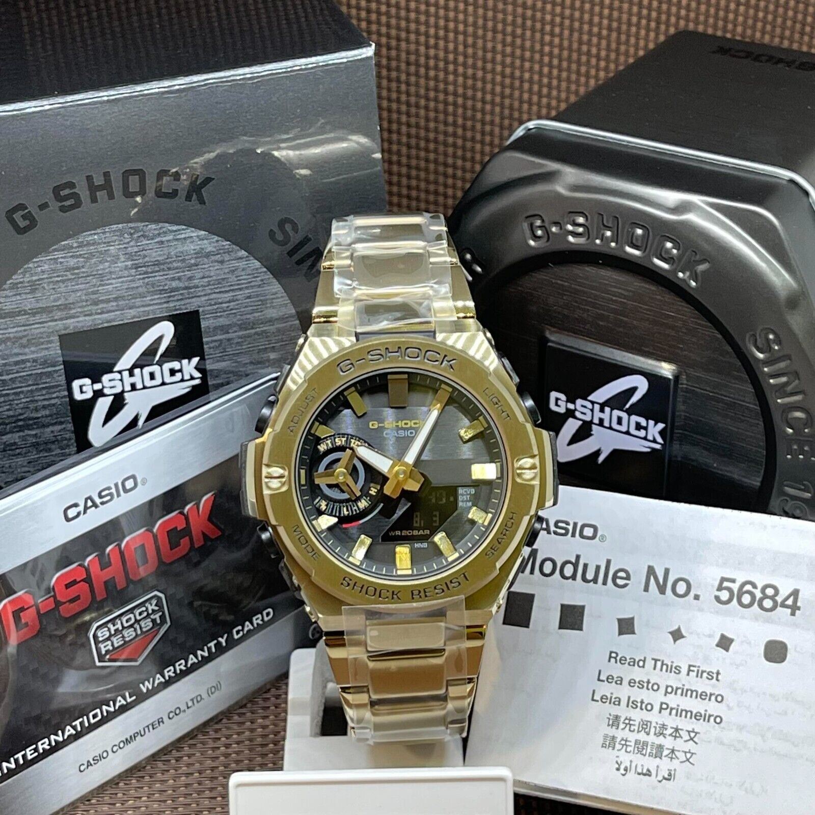 TimeYourTime] Casio G-Shock GST-B500GD-9A Gold G-Steel Bluetooth