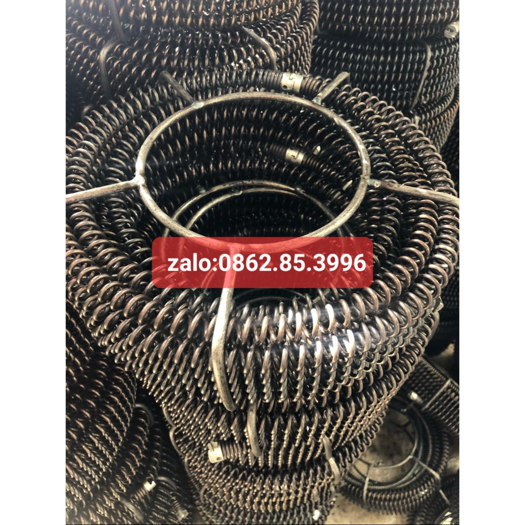 dây thông tắc cống lò xo phi 16 dài 12m ( đầy đủ phụ kiện) free ship