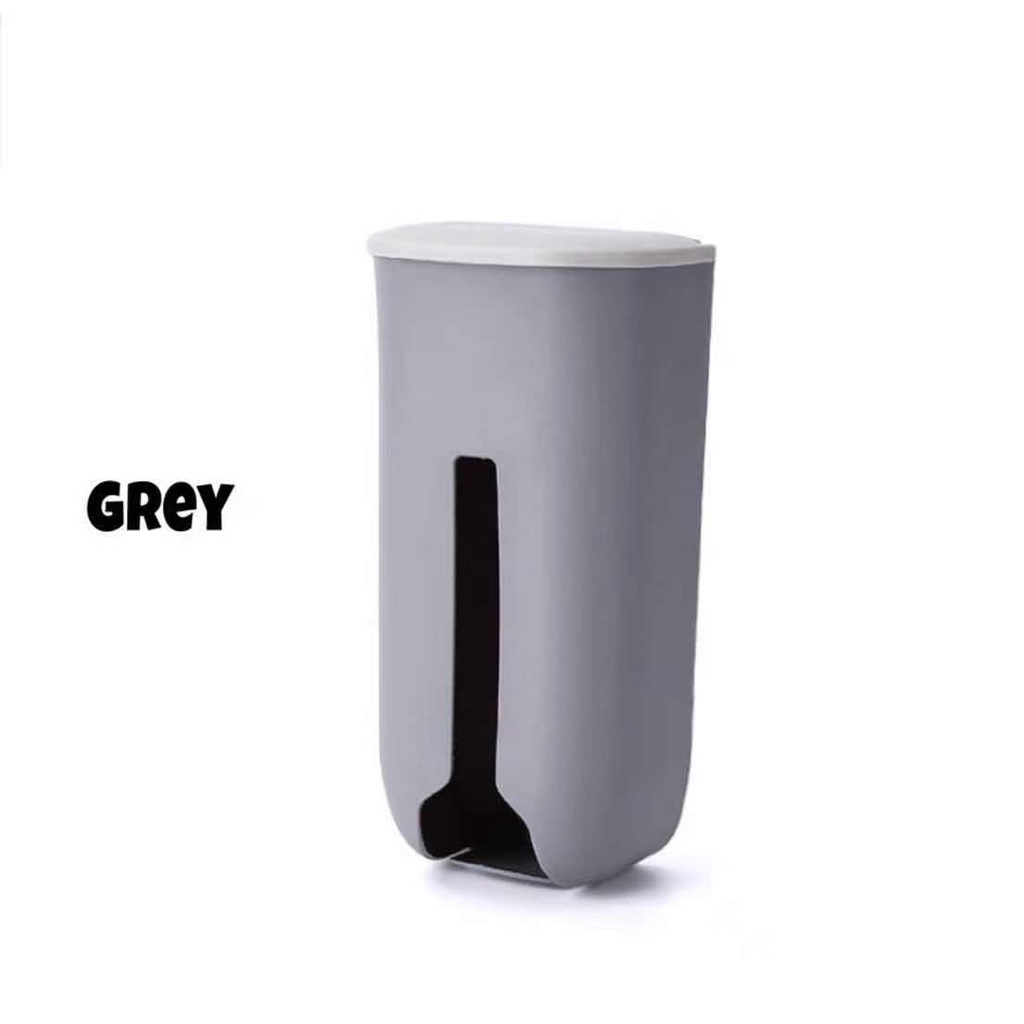 Wall Mounted Plastic Bag Holder [ Grocery Trash Bag Dispenser Organizer