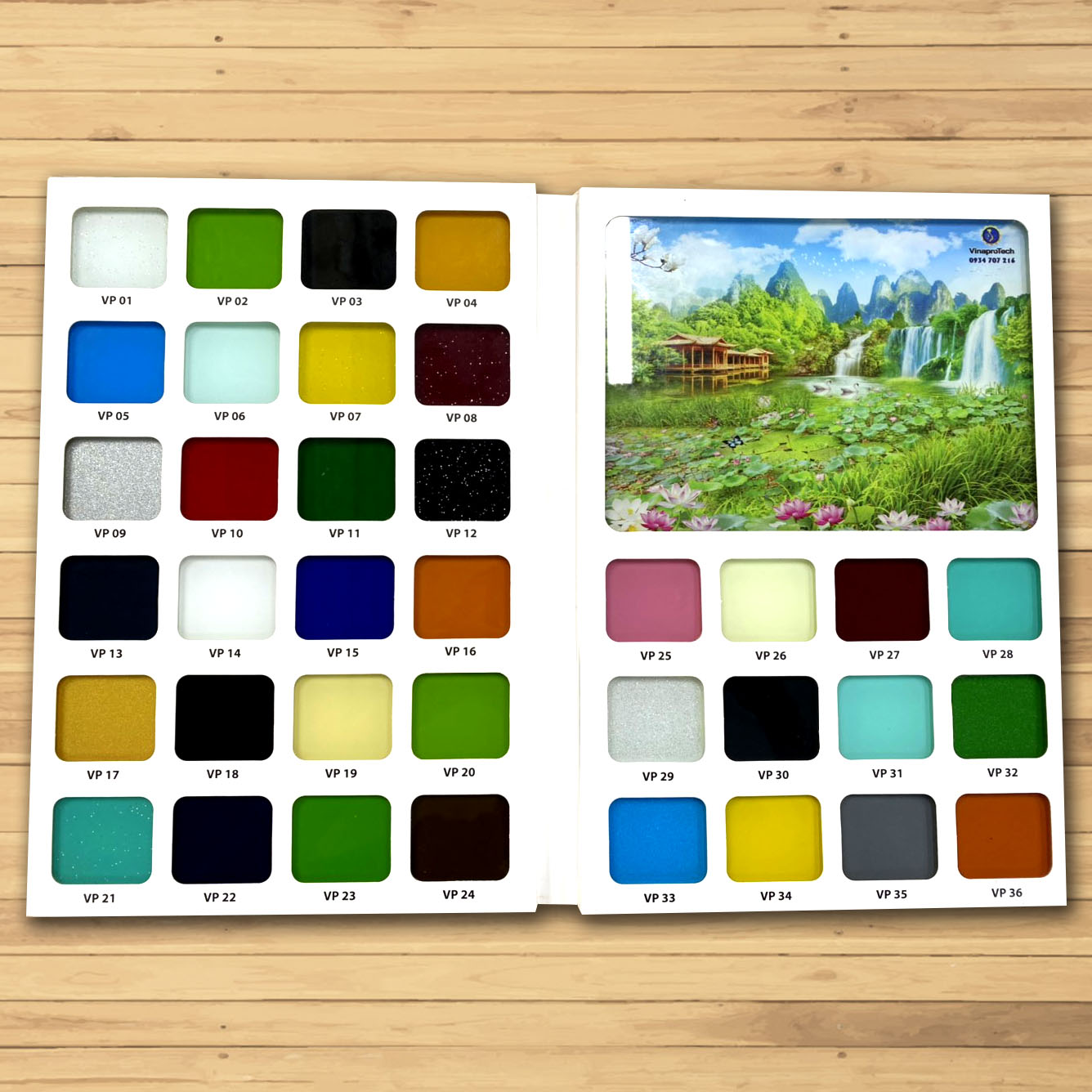 Catalogue bảng màu pha sơn kính Vinaprotech