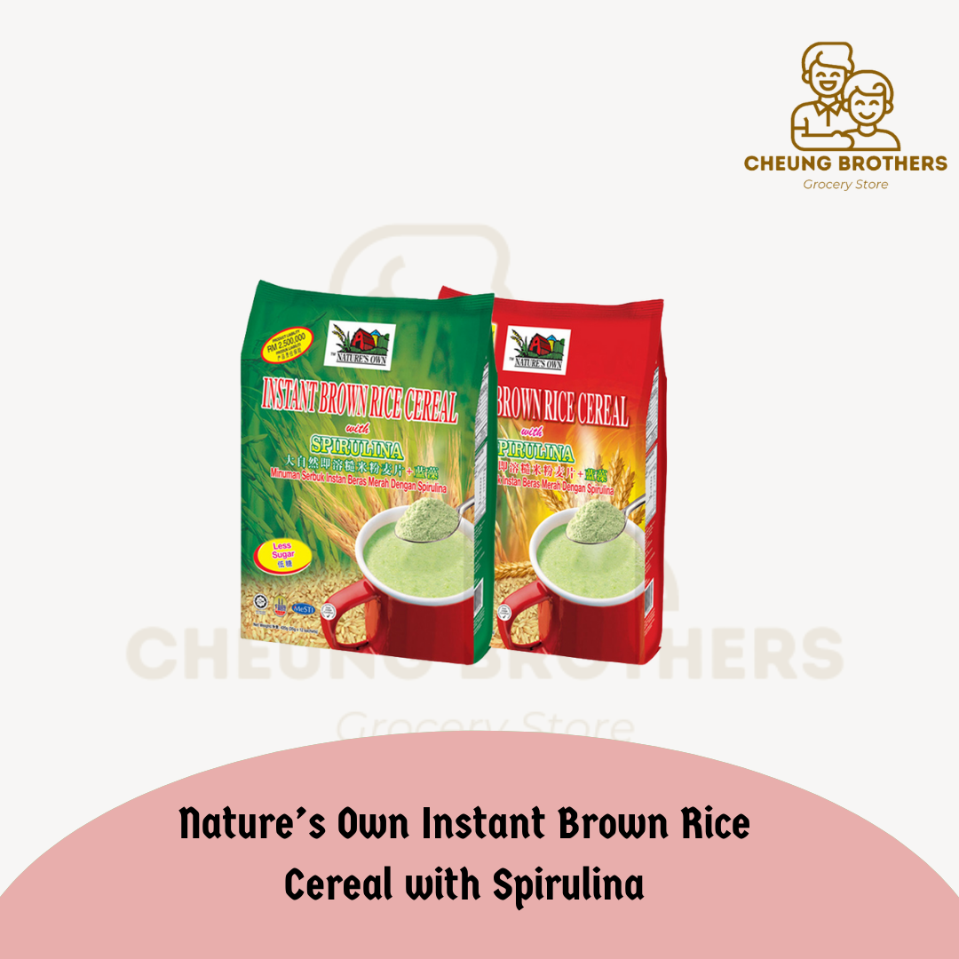 Nature’s Own Instant Brown Rice Cereal with Spirulina 10s x 30g (No