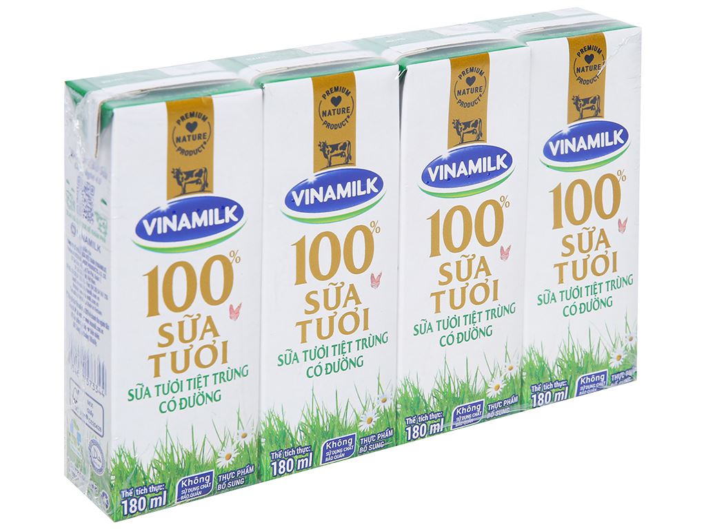[THÙNG] Sữa tươi tiệt trùng Vinamilk 100%