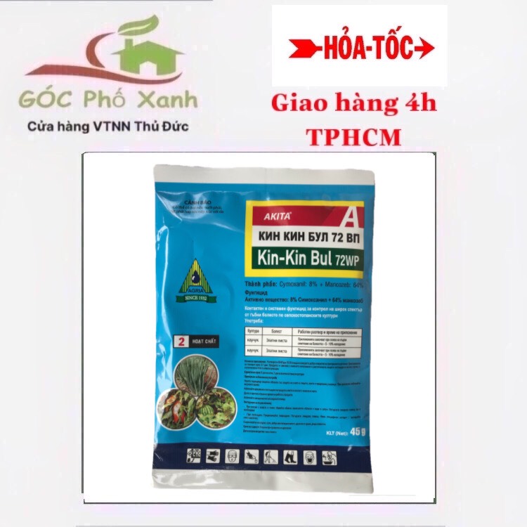 Trừ nấm bệnh Kin kin bul 72WP 45gr