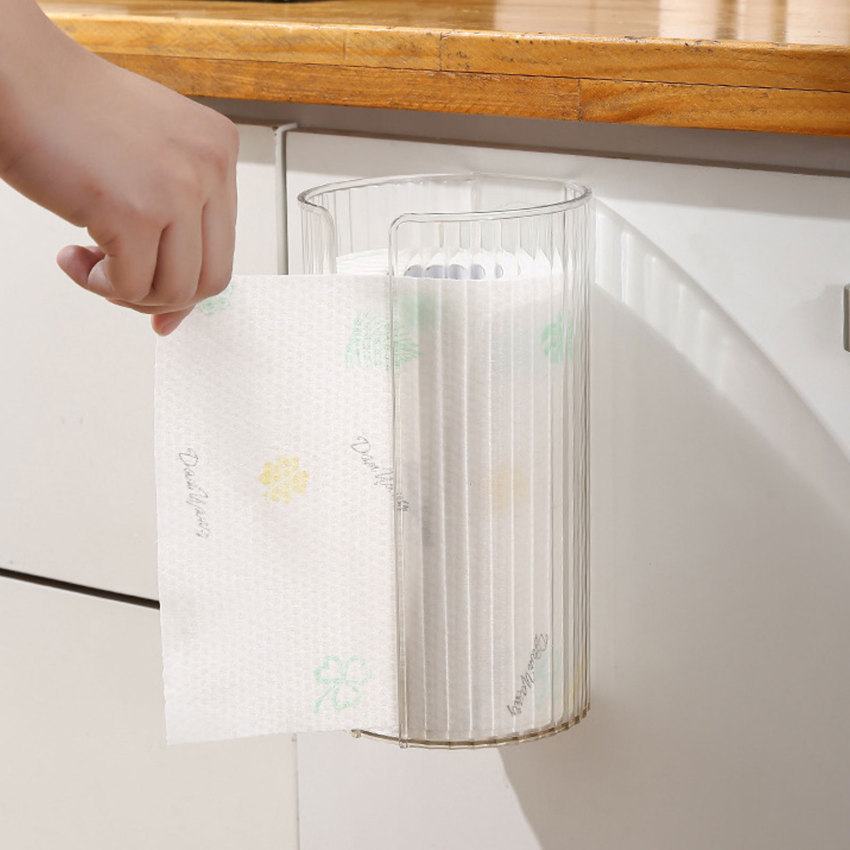 Hộp lưu trữ túi rác treo tường nhà bếp nhựa phòng tắm túi đựng rác tiện lợi container lưu trữ nhà