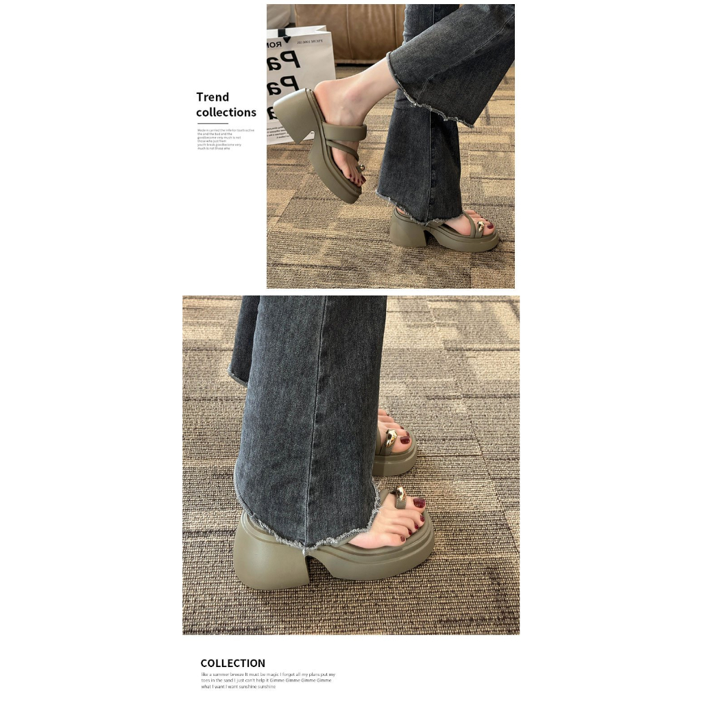 Giày Sandal Đế Xuồng Mềm Thời Trang Cho Nữ