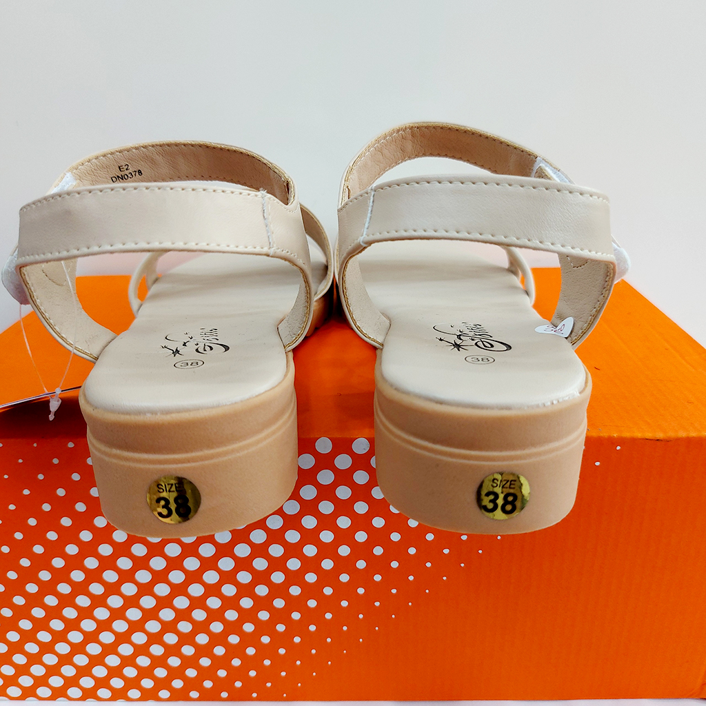 SANDAL QUAI HẬU NỮ BITIS DTW011388 - KEM