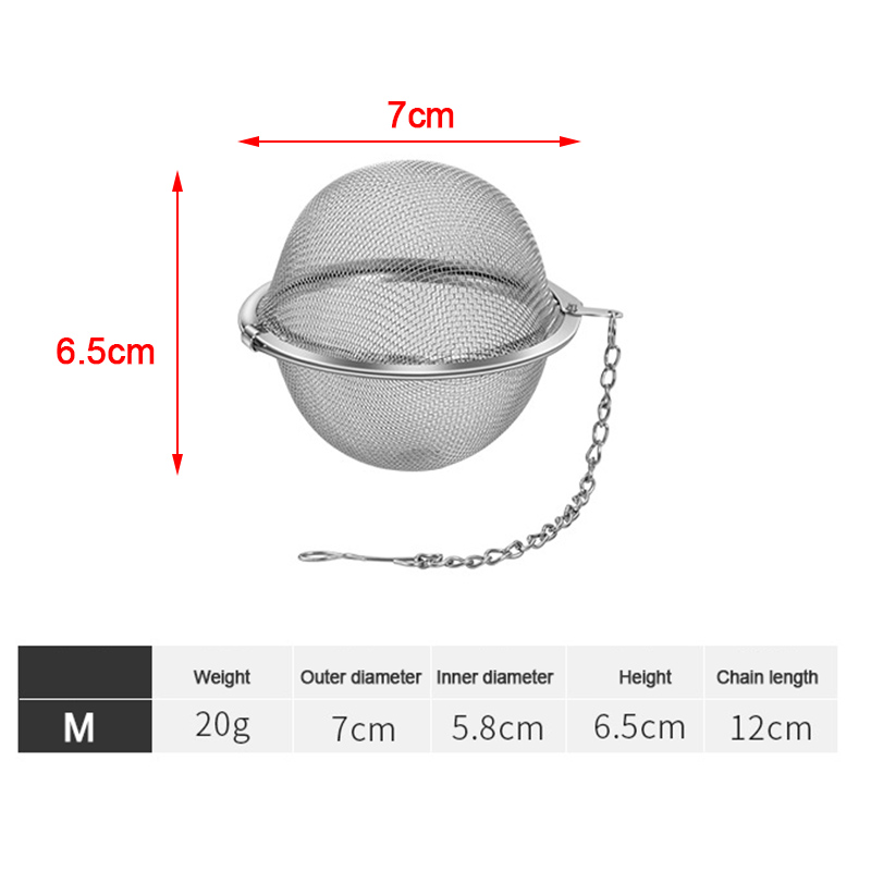 💖🎈🎈 Stainless Tea Infuser Sphere Locking Spice Tea Ball Strainer MeshTea Filter Tool