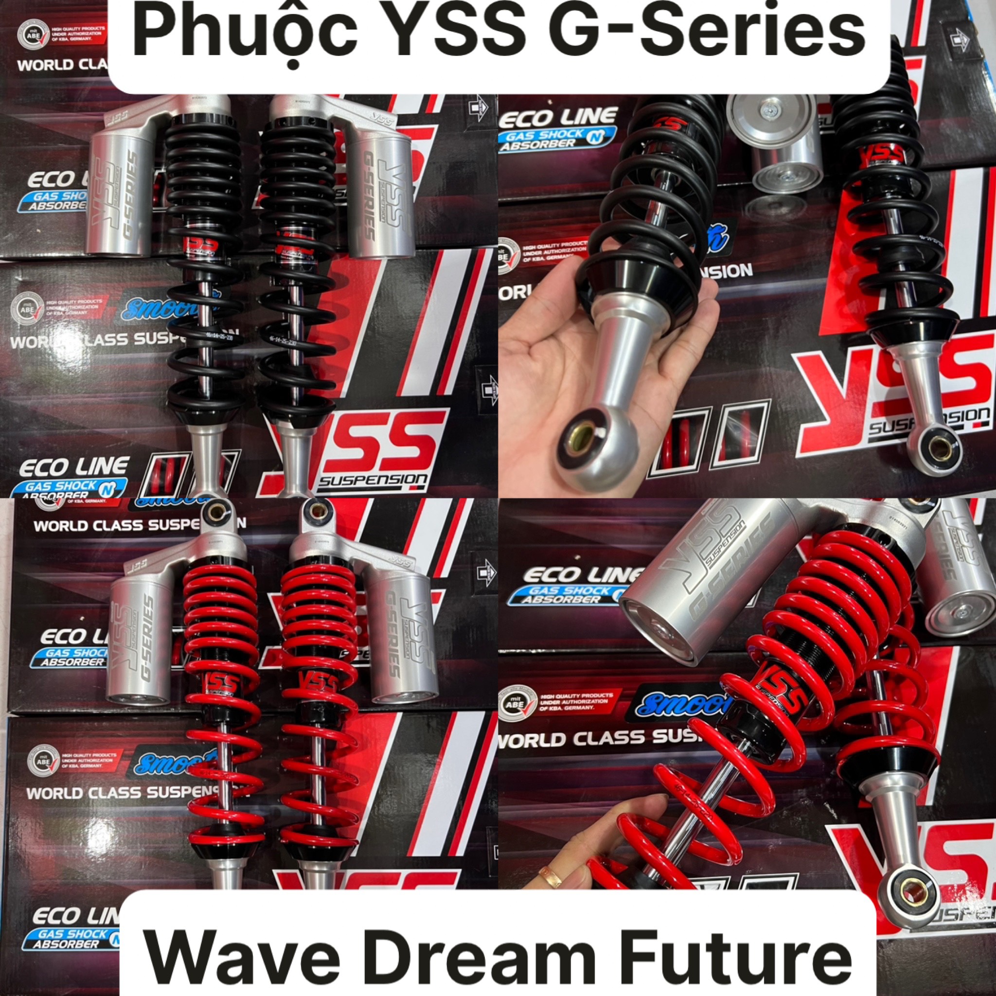 Phuộc YSS G Series Wave, Dream, Future có bình dầu - MixASale