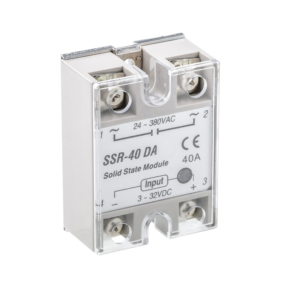 【100% Original】diymore 24V-380V 40A 250V SSR-40DA Solid State Relay Module 3-32V DC To AC SSR 40DA