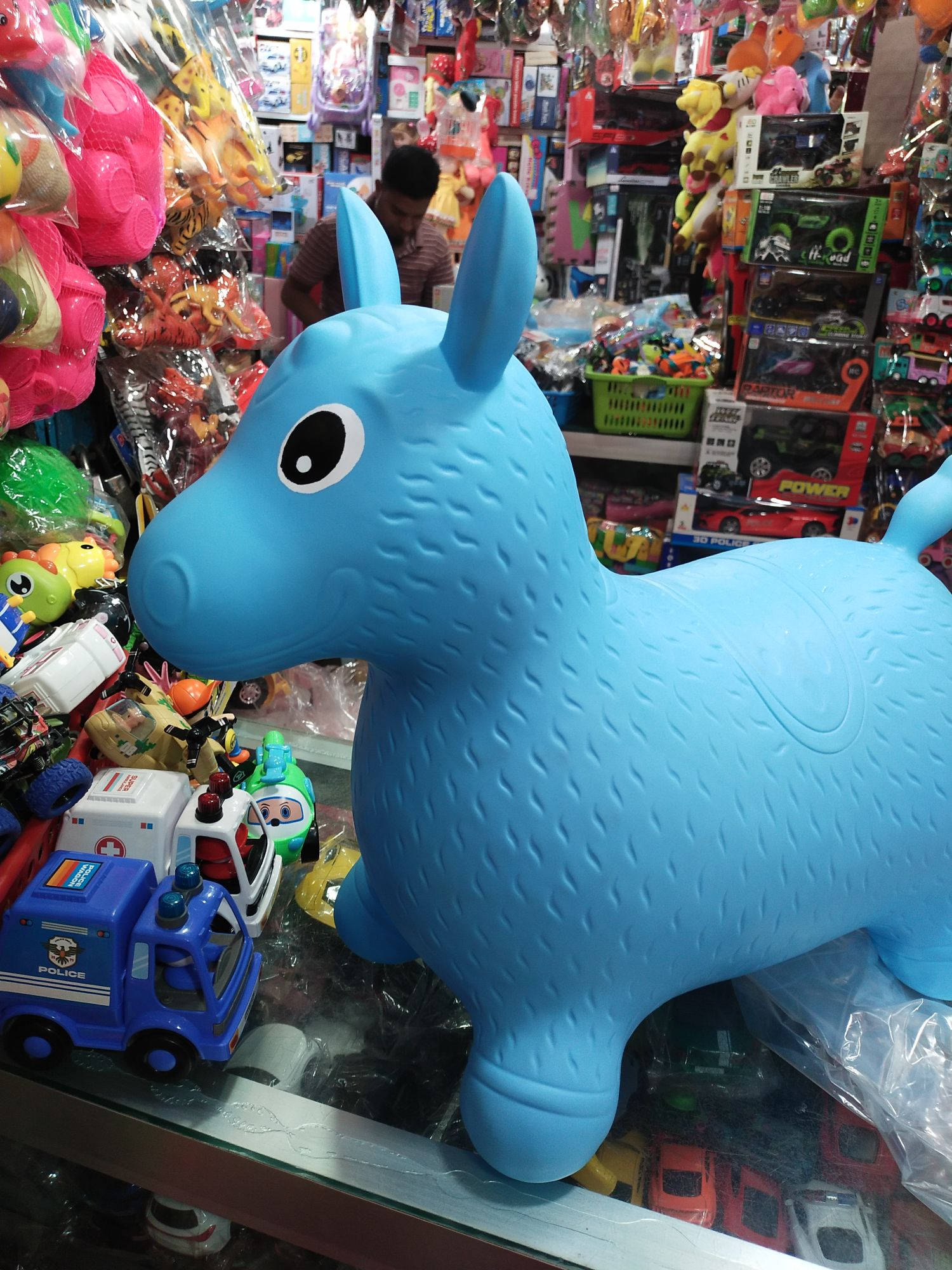 Toddler Riding Horse Toy Great For Indoor And Outdoor Bouncy Animal, Bouncy Horse Inflatable toy children.